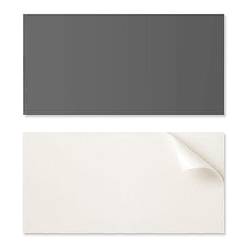 COLORAY Vinilna dekorativna plošča z grafiko za kuhinjo ali kopalnico 120x60 cm sivo-rjave barve
