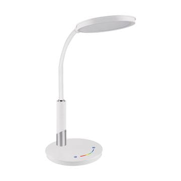 Ideus 9W LED namizna svetilka z zatemnilno svetlobo in stikalom na dotik, bela SAMUEL 04173