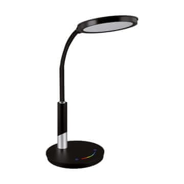 Ideus 9W LED namizna svetilka z zatemnilno svetlobo in stikalom na dotik, črna SAMUEL 04174