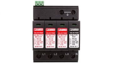 Phoenix Contact Odvodnik prenapetosti tip T1+T2 4P 12,5 kA 1,2 kV 335 V VAL-MS-T1/T2 335/12,5/3+1-FM 2800183