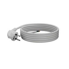 Plast Rol 3 m priključni kabel s kotnim Uni-Schuko vtičem 250 V 16 A 3 x 1,5 mm² OMY PP-50 bel W-97181