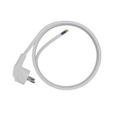 Plast Rol 3 m priključni kabel s kotnim Uni-Schuko vtičem 250 V 16 A 3 x 1,5 mm² OMY PP-50 bel W-97181