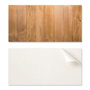 COLORAY Samolepilna vinilna plošča z vzorcem za dnevno sobo 100x50 cm. Lesena konstrukcija iz desk.