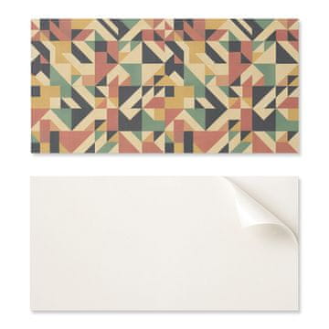 COLORAY Vinilna plošča z grafiko za kopalnico 120x60 cm abstraktni geometrijski vzorec
