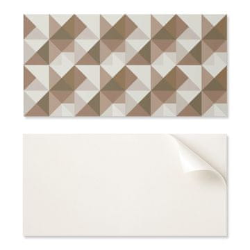 COLORAY Vinilna dekorativna plošča z grafiko za kuhinjo ali kopalnico 120x60 cm trikotna geometrija