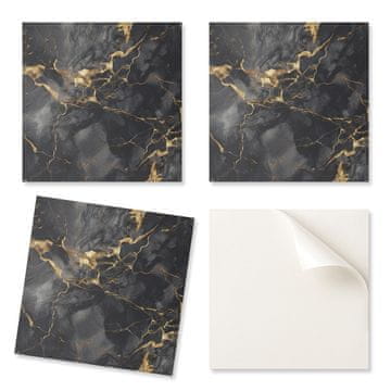 COLORAY Paket vinilnih ploščic za enostavno namestitev, eleganten marmorni vzorec 4x50x50 cm