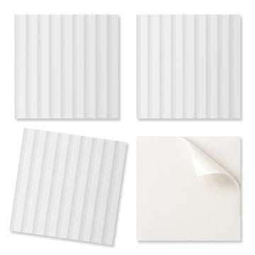COLORAY Komplet PVC ploščic z vzorcem za dnevno sobo, samolepilne navpične črte v ozadju 9x30x30 cm