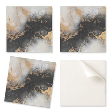 COLORAY Samolepilne vinilne ploščice s potiskom abstraktnega vzorca s pikami 9x30x30 cm