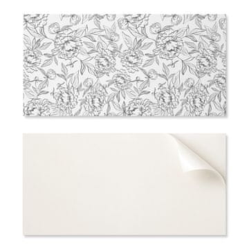 COLORAY Samolepilne vinilne ploščice za hodnik s cvetličnim vzorcem in listi 6x60x30 cm