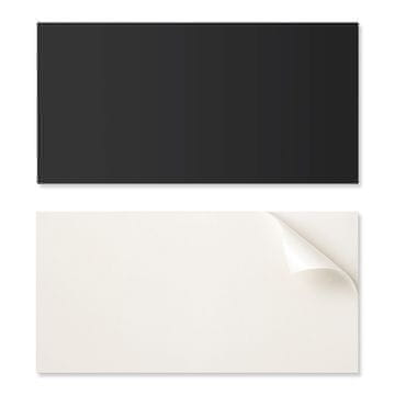 COLORAY Samolepilna vinilna plošča - stenska dekoracija za pisarno 120x60 cm temno grafitne barve