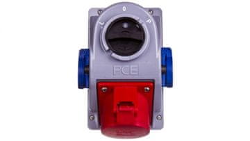 PCE Fiksna vtičnica s stikalom L-0-P 32A 5P 400V + 2x 2P+Z 230V IP44 kombinirana-POL 960625421W