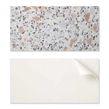 COLORAY Samolepilna tiskana vinilna plošča 120x60 cm z vzorcem in kamnitimi vložki