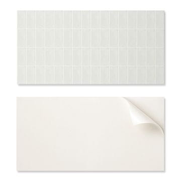 COLORAY Komplet vinilnih ploščic, enostavna namestitev, preprost pravokotni mozaik 6x60x30 cm