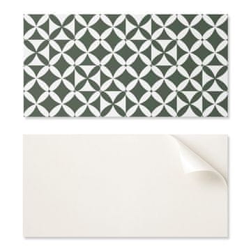 COLORAY Samolepilne vinilne ploščice z geometrijskim šahovskim vzorcem 6x60x30 cm