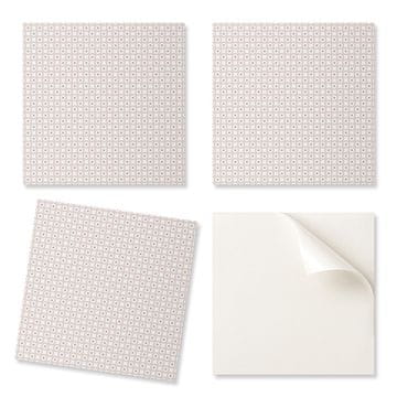 COLORAY Paket vinilnih ploščic z enostavnim vzorcem za namestitev s krogi v mreži 20x20x20 cm