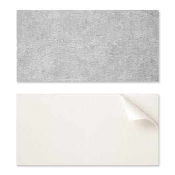 COLORAY Komplet vinilnih ploščic s potiskom, tekstura surovega betona, 10x40x20 cm