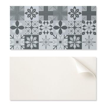 COLORAY Lepljena PVC plošča z motivom, idealna za hodnik 100x50 cm, geometrijski vzorci v mozaiku