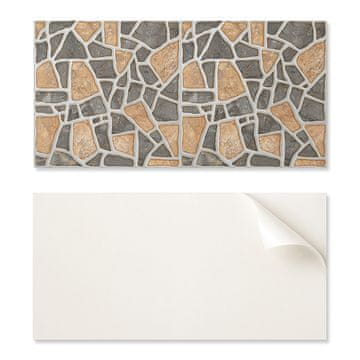 COLORAY Samolepilna PVC plošča z motivom, idealna za hodnik 120x60 cm, vzorec kamnitega mozaika