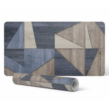 shumee Dekorativna podloga za pisalno mizo za delo in študij z geometrijskimi trikotniki 90x45 cm