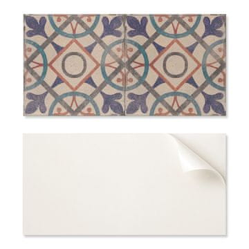 COLORAY Samolepilna vinilna plošča s potiskom 120x60 cm z geometrijskim vzorcem in krogi