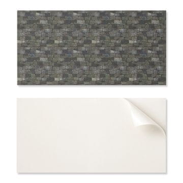 COLORAY Samolepilna PVC jedilniška plošča z grafiko 100x50 cm vzorec opečne stene