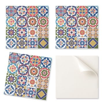 COLORAY Dekorativne vinilne stenske ploščice s tiskanimi mozaičnimi vzorci v kvadratih 9x30x30 cm