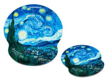 Carmani Podloga za računalniško miško z naslonom za zapestje - V. van Gogh, Zvezdna noč (carmani)