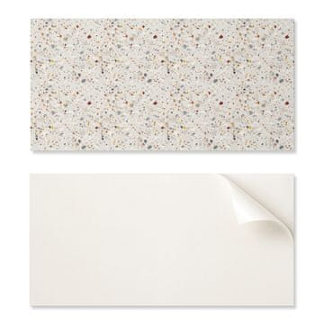 COLORAY Komplet samolepilnih vinilnih ploščic z vzorcem različnih oblik 10x40x20 cm