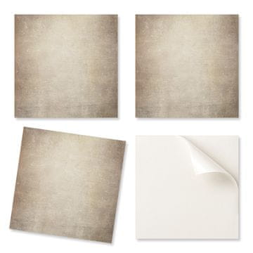 COLORAY Vinilna dekoracija s potiskom za namestitev brez orodja, tekstura stare stene 4x50x50 cm