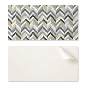 COLORAY Samolepilne stenske ploščice za dekoracijo dnevne sobe z vzorcem ribje kosti 10x40x20 cm
