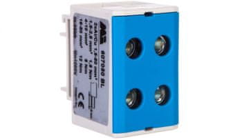 shumee 2-tirni tirni konektor 1,5-50 mm2 sivo-moder evro multiOTL 50 2xAl/Cu 607050 BL 607050BL