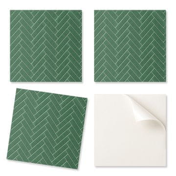 COLORAY Dekorativne vinilne stenske ploščice z vzorcem ribje kosti 9x30x30 cm