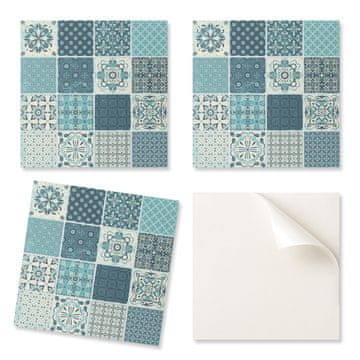 COLORAY Dekorativne ploščice z grafiko, samolepilni vzorci v geometrijskem mozaiku, 9x30x30 cm