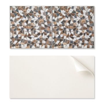 COLORAY Dekorativna vinilna stenska plošča s potiskom 120x60 cm mozaik z različnimi oblikami