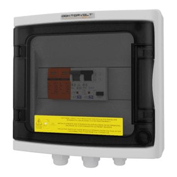 shumee Fotovoltaična razdelilna plošča AC 1F B20 25A 300mA T1 T2 Doktorvolt DV-9498-FOT-265-AC