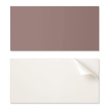 COLORAY Vinilna plošča, pripravljena za montažo, z dekorativnim tiskom, 120x60 cm, rjave barve