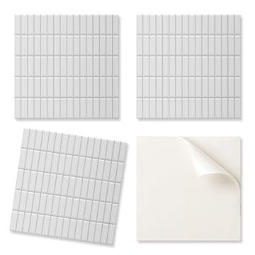 COLORAY Tiskane vinilne ploščice - dekoracija spalnice Gladek, pravokoten mozaik 20x20x20 cm