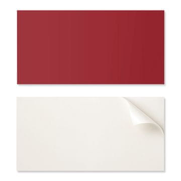 COLORAY Samolepilna vzorčasta vinilna dekoracija za spalnico 120x60 cm bordo barva