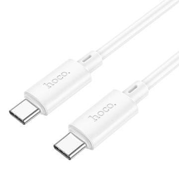 Hoco Kabel USB-C na USB-C Hoco PD 3A 60 W, 1 m, X88, bel