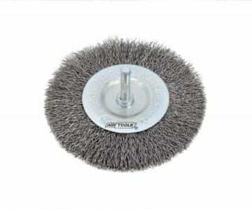 awtools Awtools 65 mm diskasta krtača z vpenjalom, valovita žica