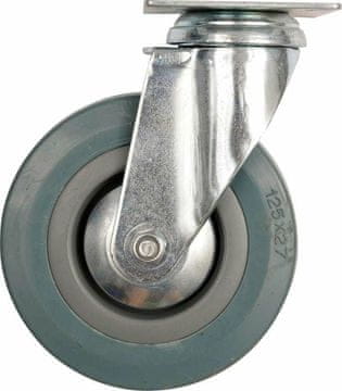 shumee Vorel vrtljivo kolo siva guma 125 mm