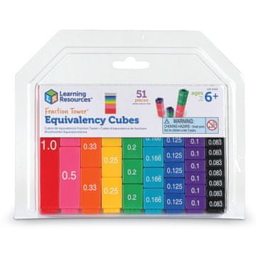 Learning Resources Kocke enakovrednosti stolpa ulomkov