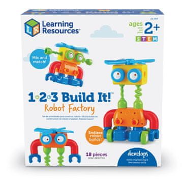 Learning Resources 1-2-3 Zgradite! Tovarna robotov