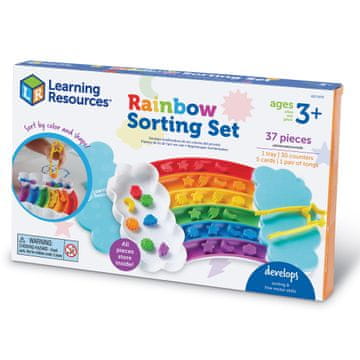 Learning Resources Mavrični komplet za razvrščanje - 37-delni komplet