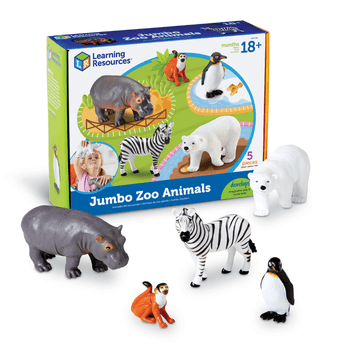 Learning Resources Jumbo živali iz živalskega vrta - velike figure živali iz živalskega vrta