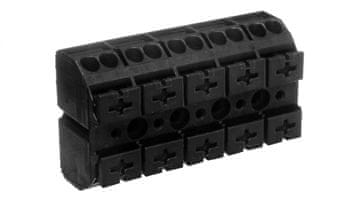 Wago 5-žilni črni napajalni blok 862-505