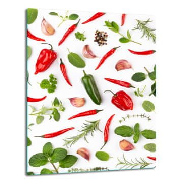 shumee Steklena plošča, pult 40x52 paprika