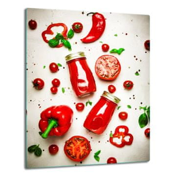 shumee Steklena plošča, pult 40x52 paprika
