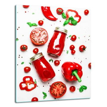 shumee Steklena plošča, pult 40x52 paprika