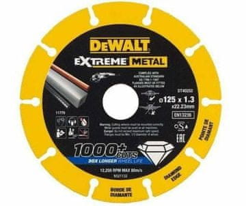 Stanley Dewalt kovinski diamantni disk 125